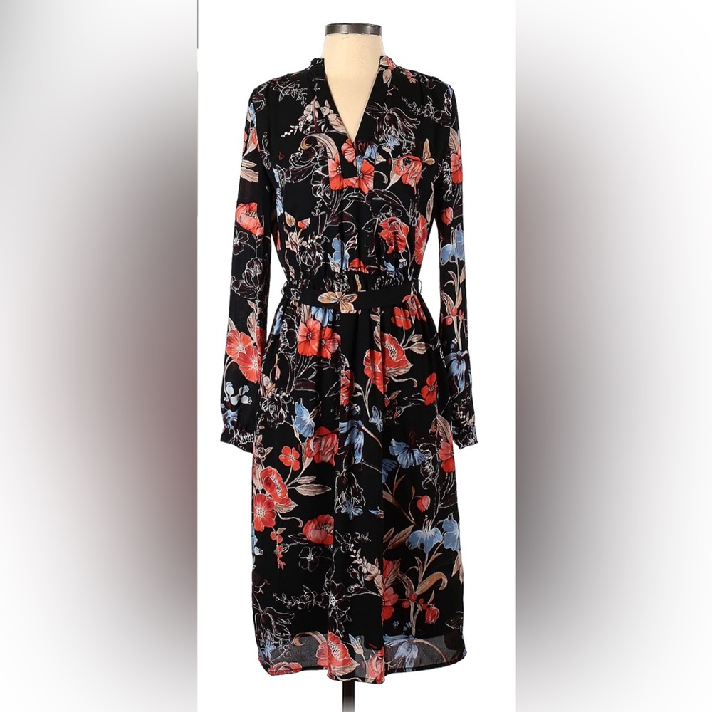 Who What West Floral Shirt Dress
